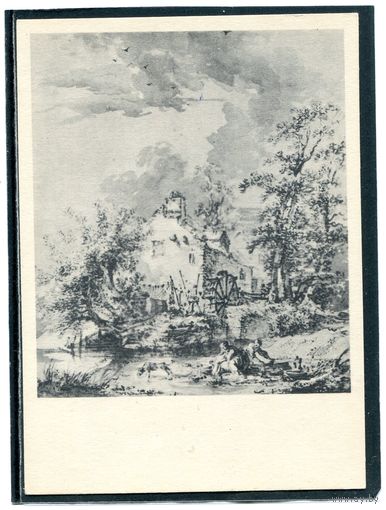 Франсуа Буше. Мельница. Изд.1958