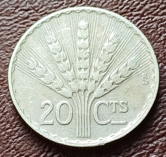 Уругвай 20 сентесимо, 1942       ( 1-1-1 )