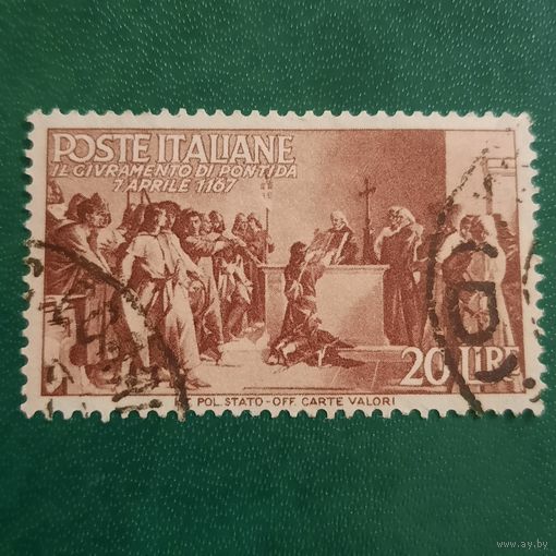 Италия 1946. Il civramento di pontida 7 aprile 1167