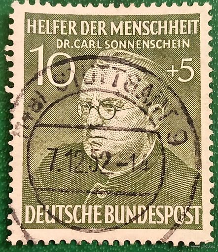 ФРГ 1 октября 1952. Доктор Карл Зонненшайну 1876-1929