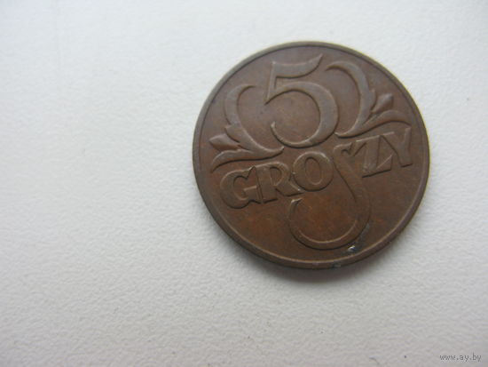 Польша 5 грошей  1931