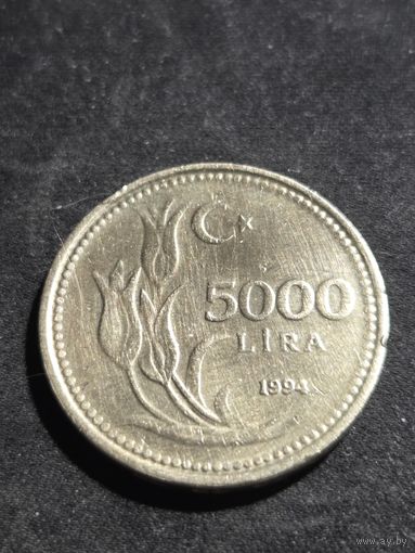 Турция 5000 лир 1994