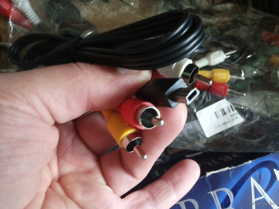 Кабель AV аудио видео тюльпаны мини USB 2.5 jack