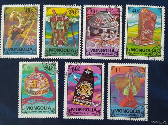 Монголия 1975 украшения орнаментом