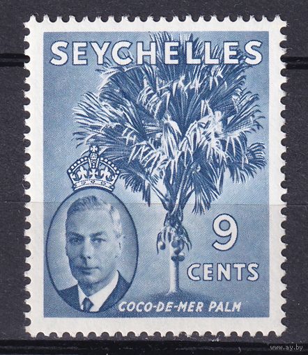95.BrKSe. Великобритания. Колонии. Сейшельские острова. Георг VI. Местные мотивы. 9C. 1952 г. Mi.#156.*