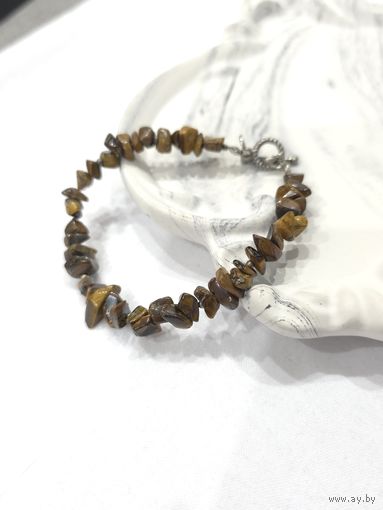 Лот С 1 РУБЛЯ! много лотов! Браслет (тигровый глаз)