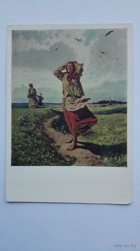 1959. Самохвалов. Иллюстрация к "Мужикам" Чехова