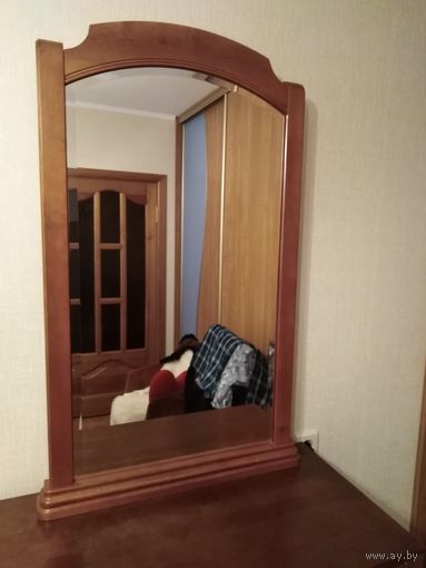 Зеркало в деревянной раме не использовалось торг
