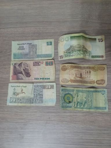 Лот банкнот. Банкноты.