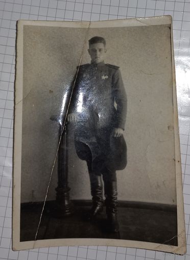 1945  ВОВ Красавец Портретное фото орден Славы и.награды (Алб)