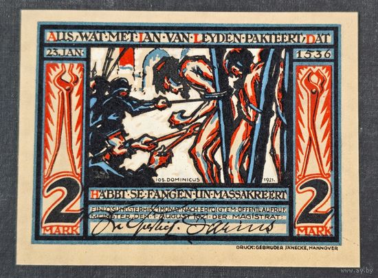 1921 год Германия 2 марки