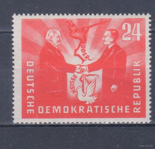 [2048] Германия,ГДР 1951. Известные люди.ГДР-Польша.Договор о дружбе. MNH. Кат.26 е.