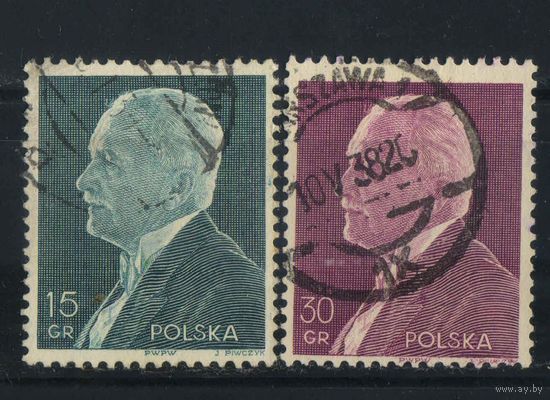 Польша Респ 1938 2-й президент И.Мосцицкий Стандарт Полная гаш Варшава #303-4