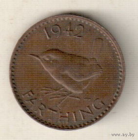 Великобритания 1 фартинг 1942