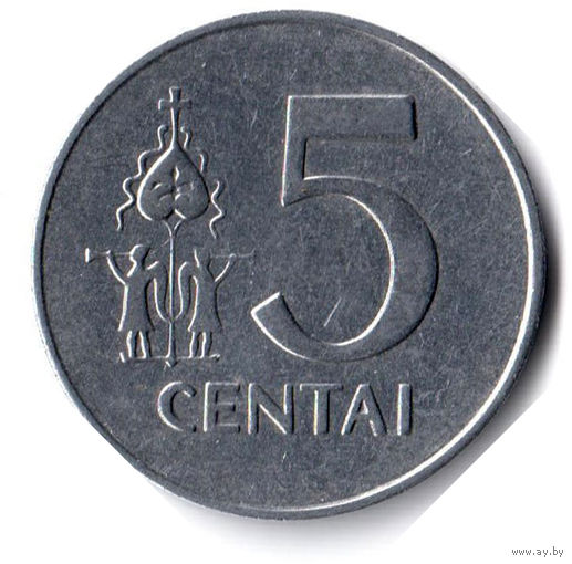 Литва. 5 центов. 1991 г.