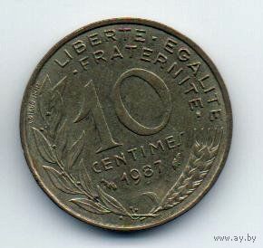 ФРАНЦУЗСКАЯ РЕСПУБЛИКА. 10 САНТИМОВ 1987
