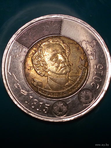 2 доллора Канада 2015 .. джона ..