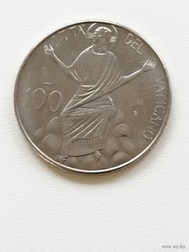 Ватикан 100 лир 1986 год