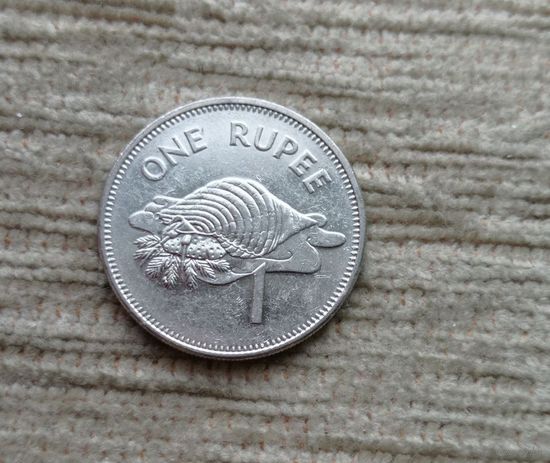 Werty71 Сейшельские острова Сейшелы 1 рупия 2010 Раковина Харония Тритон