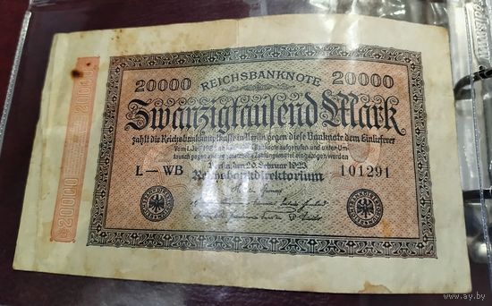 20000 марок 1923