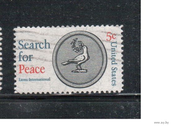 США-1967, (Мих. 924) , гаш. ,  Лео-клуб, Медаль(одиночка)