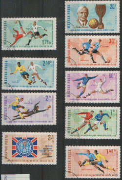 ВЕН. М. 2242/50+Блок 53. 1964. Первенство мира по футболу. Спецгашение. ГаШ.