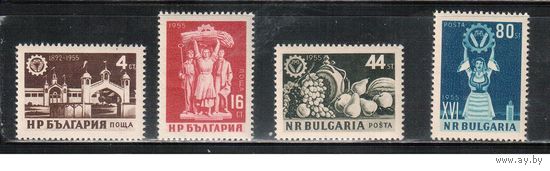 Болгария-1955, (Мих.963-966) , **  , Ярмарка в Пловдиве (полная серия)