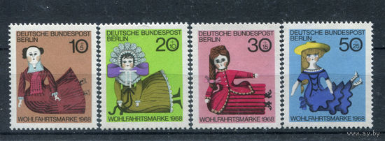 Берлин - 1968г. - Куклы - полная серия, MNH две марки с отпечатками [Mi 322-325] - 4 марки