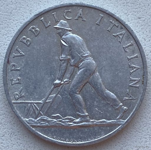 Италия 2 лиры 1950 г.
