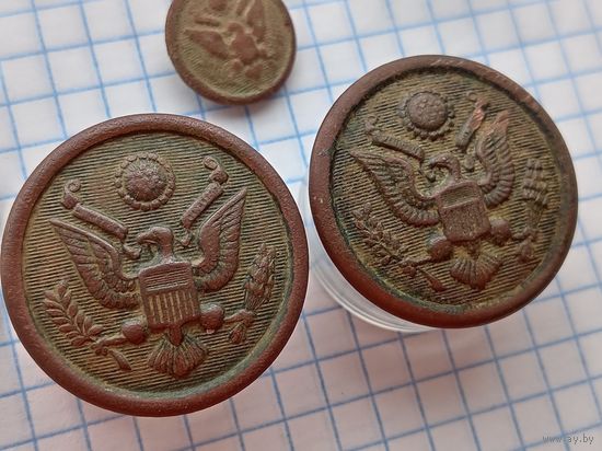 Пуговицы США, Англия. Сборный лот, 5 шт