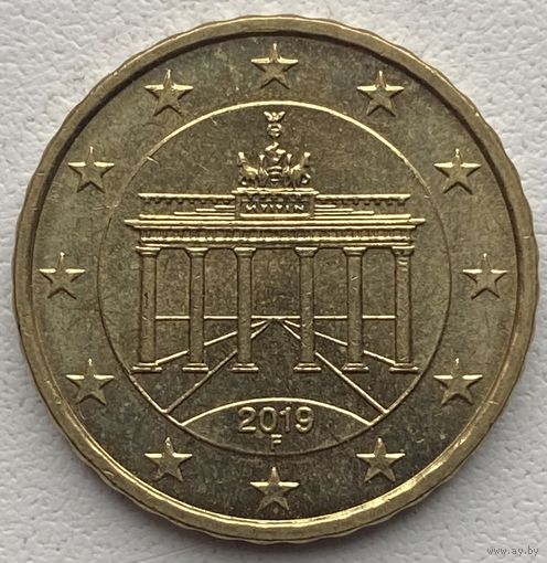 Германия 10 евроцентов 2019 г. F