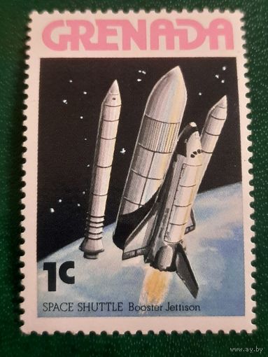 Гренада 1978.  Космический шаттл Booster Jettison. Марка из серии