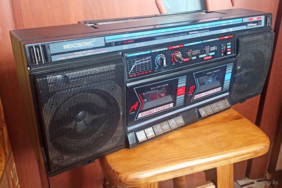 Магнитофон Mekosonic DCR310-K. Двухкассетная магнитола Meko Japan