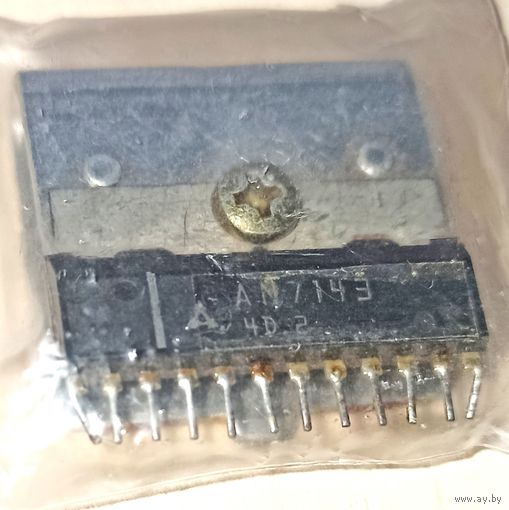 AN7143. Panasonic (Matsushita) Аудиоусилитель. 2 х 2 Вт. 8-24 Вольт. HIP12