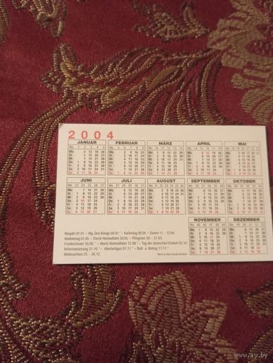 Календарь - визитка ФРГ, 2004