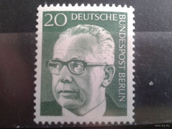 Берлин 1970 Бундеспрезидент Хейнеман** 20пф