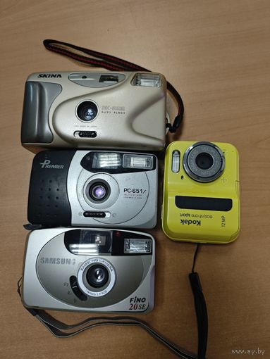 Лот фотоаппараты пленочные и цифровой