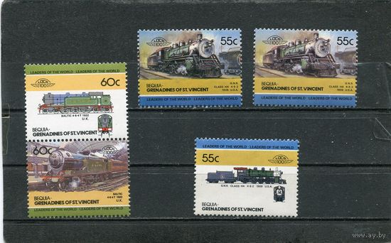 Сент-Винсент и Гренадины. Бекия. Железнодорожный транспорт. Для подборки