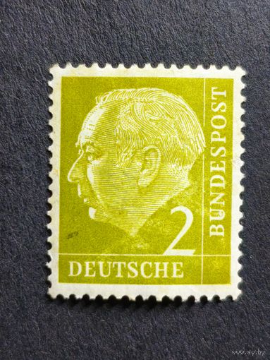 Германия 1954. Профессор, доктор Теодор Хойс (1884-1963), 1-й президент Германии