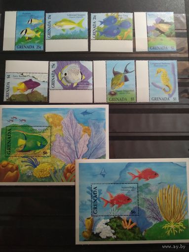 Гренада 1994 г. Рыбы.
