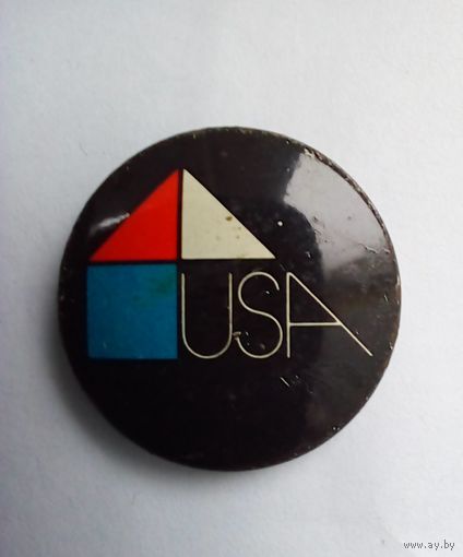 Значок.Выставка ,,Техника и жилище в США"Минск 1976 г