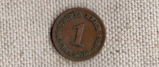 Германия 1 пфенниг 1909 E //FV/