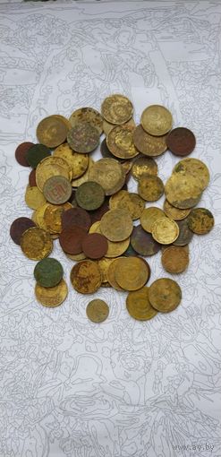 Монеты СССР до реформы 72 штуки