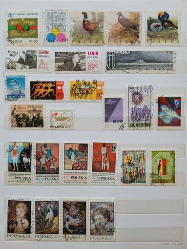 С 1 руб. Польша. Годовой набор марок за 1970 год