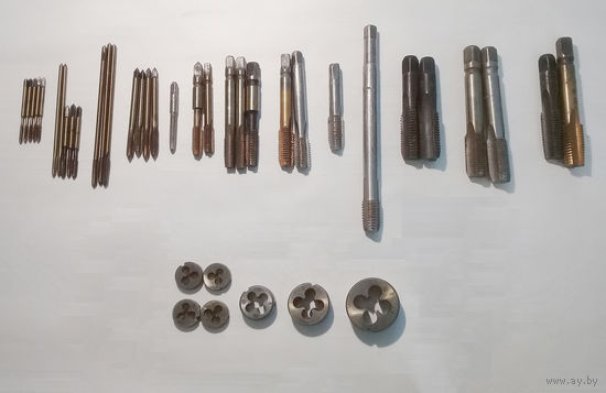 Метчики, Плашки, Времен СССР, Всего 40 штук. Список на втором фото. Одним лотом.