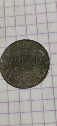 Колумбия 200 песос 2013
