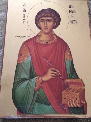 Икона целитель Пантелеимон 20/16
