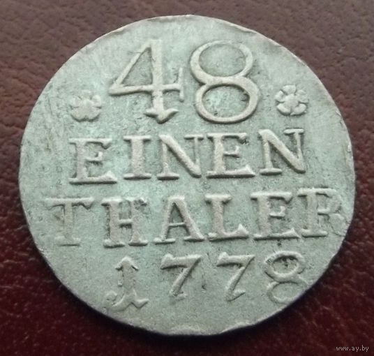 Пруссия. 1\48 талера 1778