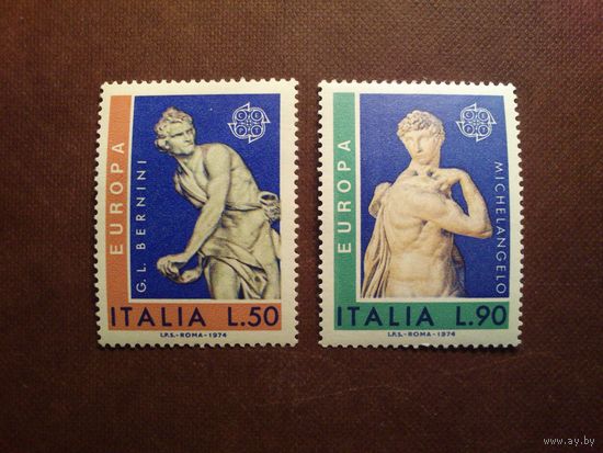 Италия 1974 г .Европа (C.E.P.T.) 1974 - Скульптуры./51а/