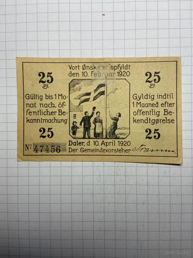 Нотгельд 25 пфеннигов Германия -3012